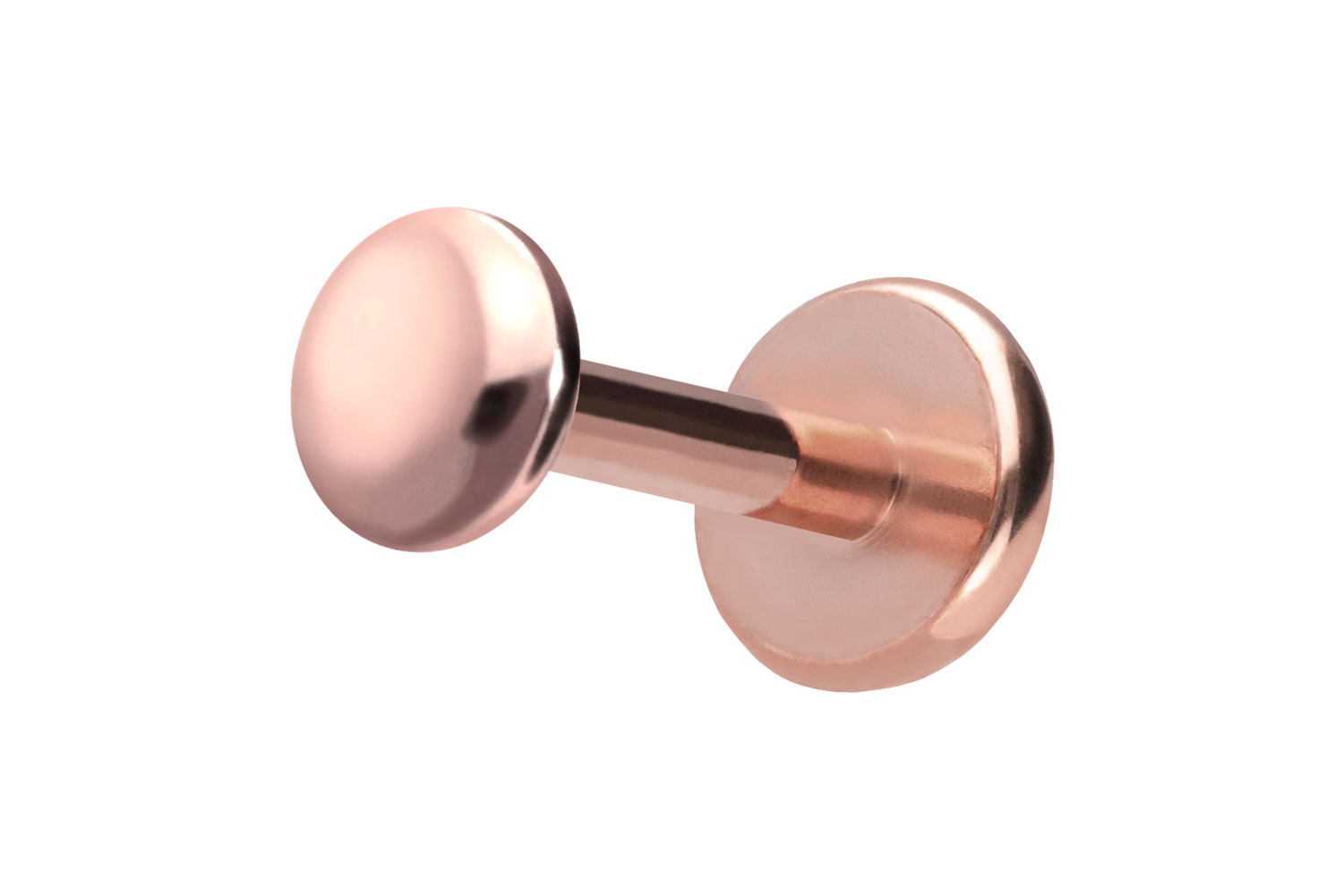 Titan Labret Piercing mit Push Fit DISC